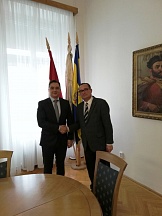 Baranov Dmitrij, Debreceni orosz Főkonzul és Papp László, Debrecen város polgármestere találkozója